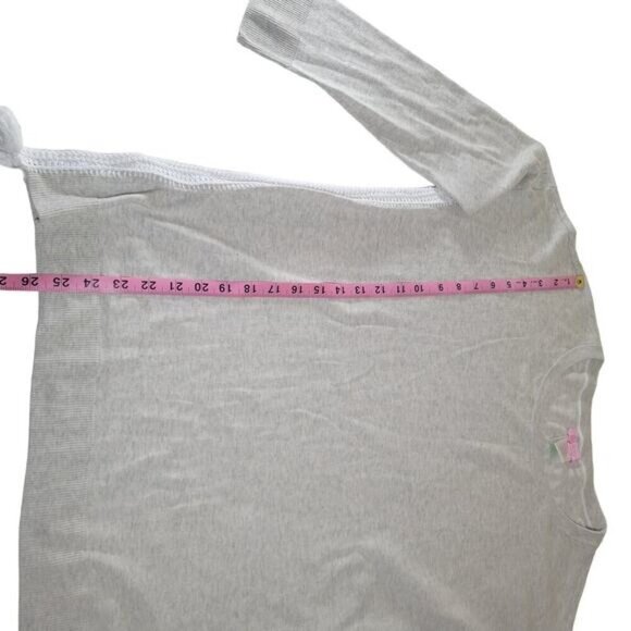 Lily Pulitzer 3/4 Sleeve Pullover Crochet Edge Tassel Oversize Sweater Size L - Picture 6 of 9